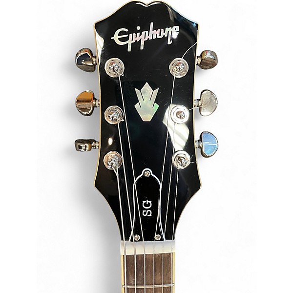 Used 2024 Epiphone SG Standard TV Yellow Solid Body Electric Guitar