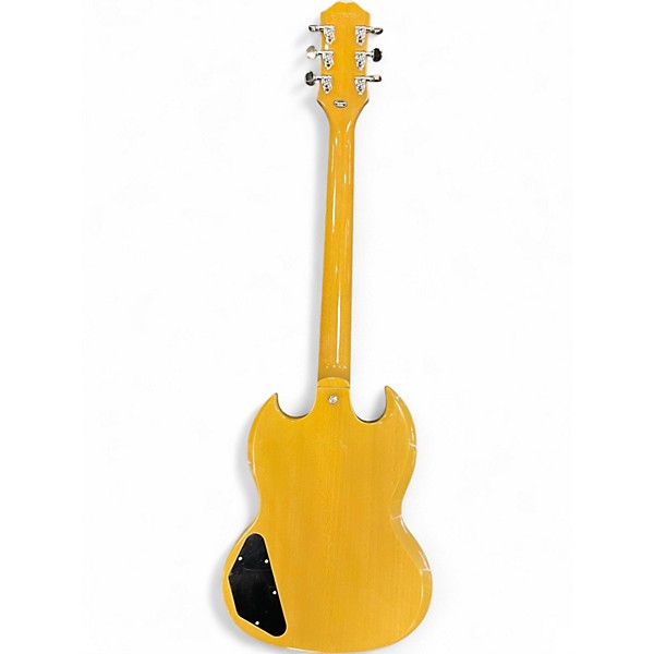 Used 2024 Epiphone SG Standard TV Yellow Solid Body Electric Guitar