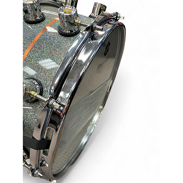 Used Soundwave Master 14X6.5 Aluminum Copper Snare Silver Sparkle Drum