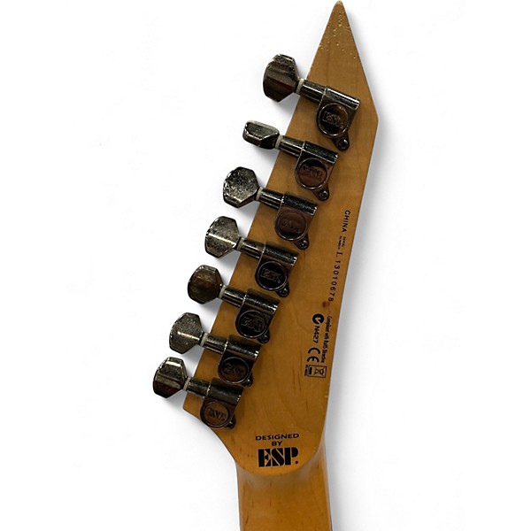 Used 2013 ESP LTD M17 7 String Satin Black Solid Body Electric Guitar