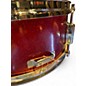 Used 1960s U.s.mercury  14in Snare drum Red sparkle Drum