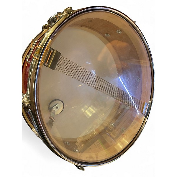 Used 1960s U.s.mercury  14in Snare drum Red sparkle Drum