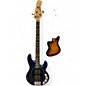 Used Ernie Ball Music Man Stingray HH 4 String PEARL BLUE Electric Bass Guitar thumbnail