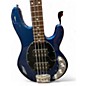 Used Ernie Ball Music Man Stingray HH 4 String PEARL BLUE Electric Bass Guitar