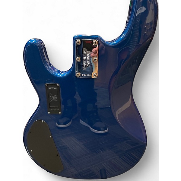 Used Ernie Ball Music Man Stingray HH 4 String PEARL BLUE Electric Bass Guitar