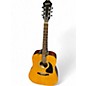 Used Epiphone pr100na Natural Acoustic Guitar thumbnail