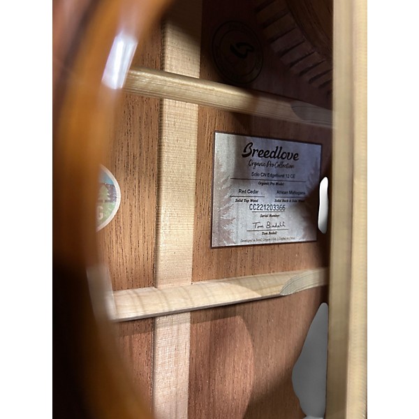 Used Breedlove Solo CN Edgeburst 12 CE Edge Burst 12 String Acoustic Electric Guitar