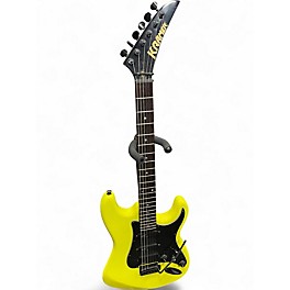 Used Kramer STRIKER ST-300 VINTAGE NEON YELLOW Solid Body Electric Guitar