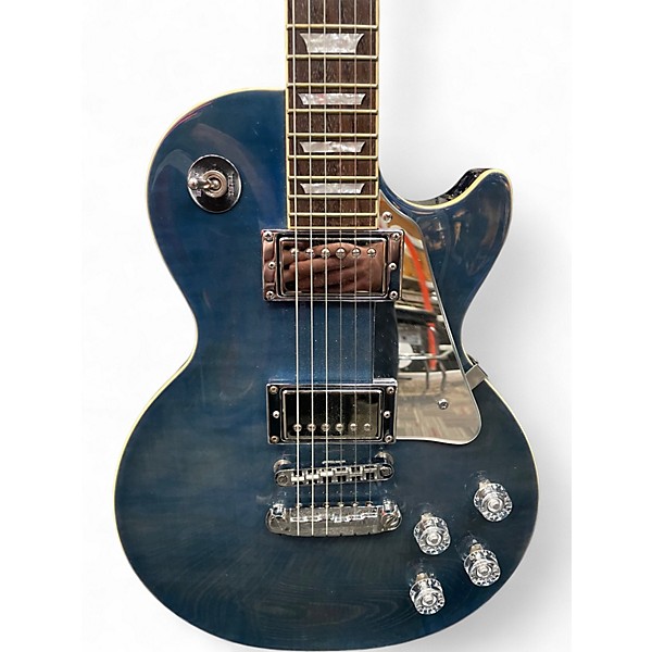 Used Epiphone Les Paul 1960 Tribute Plus Translucent Teal Solid Body Electric Guitar