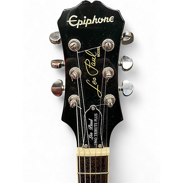 Used Epiphone Les Paul 1960 Tribute Plus Translucent Teal Solid Body Electric Guitar