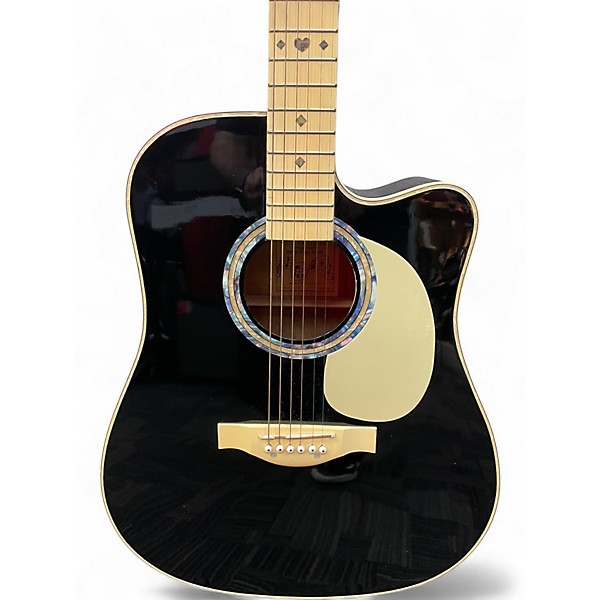 Used Esteban VL-100 Blue Burst Acoustic Electric Guitar