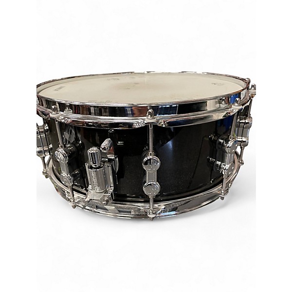 Used SONOR 14X6 AQ4 SNARE Trans Black Drum