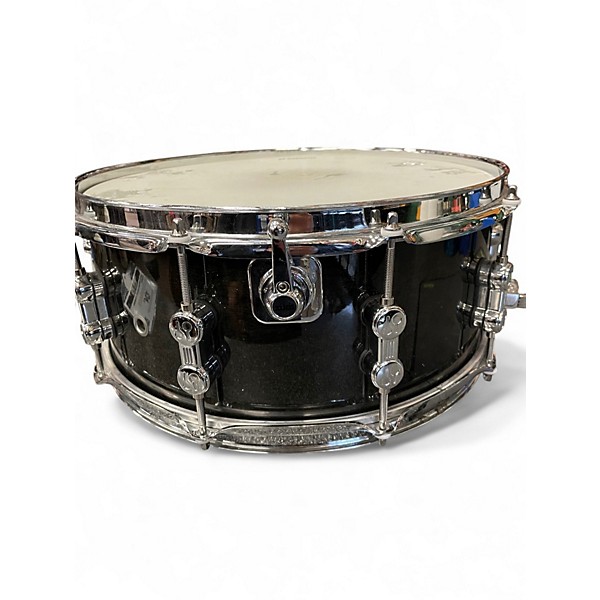 Used SONOR 14X6 AQ4 SNARE Trans Black Drum