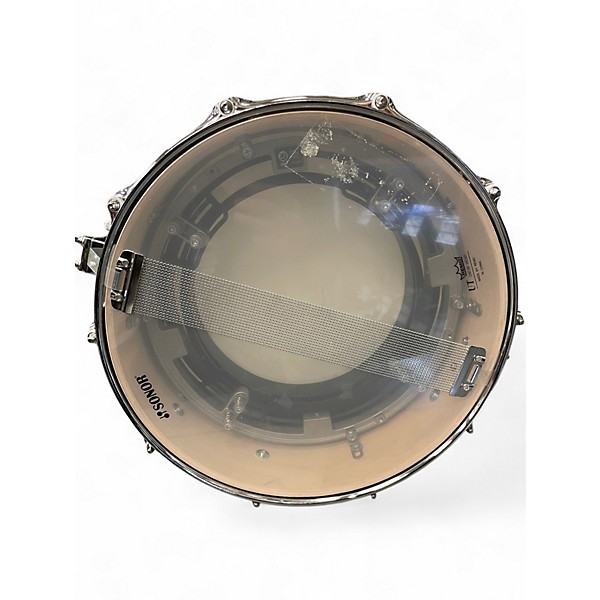Used SONOR 14X6 AQ4 SNARE Trans Black Drum