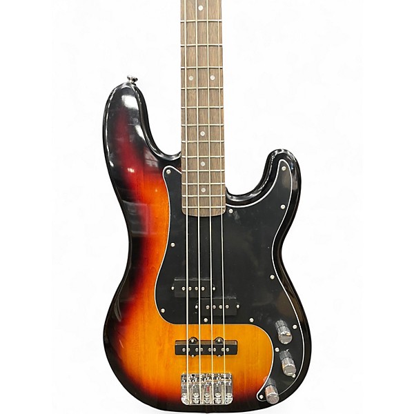 Used Squier Precision Bass 3 Color Sunburst Electric Bass Guitar