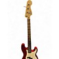 Used Squier Affinity Precision Bass Candy Apple Red Metallic Electric Bass Guitar