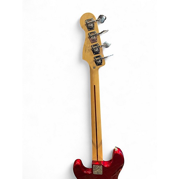Used Squier Affinity Precision Bass Candy Apple Red Metallic Electric Bass Guitar