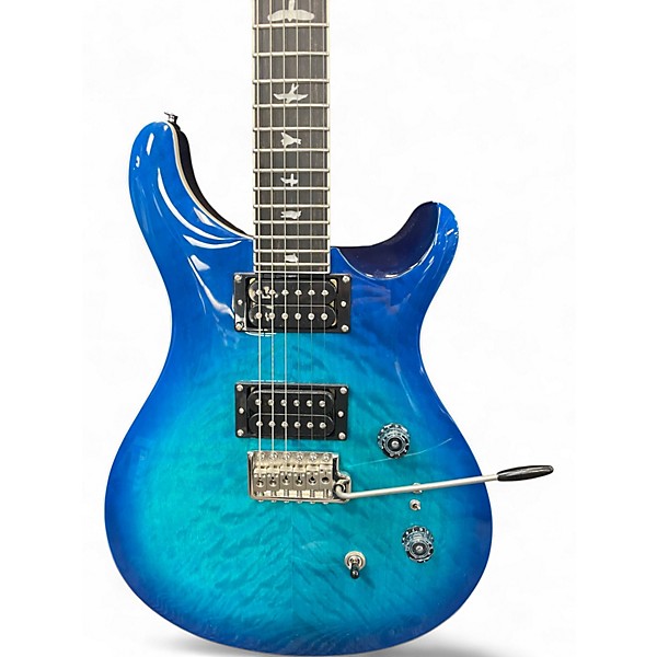 Used PRS SE Custom 24 lake blue Solid Body Electric Guitar