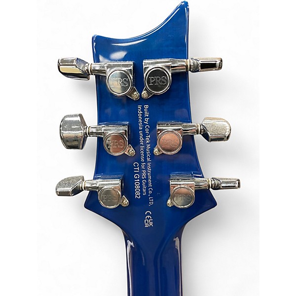 Used PRS SE Custom 24 lake blue Solid Body Electric Guitar