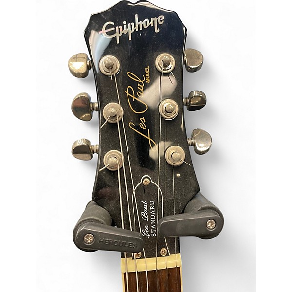 Used Epiphone Les Paul Standard Black Solid Body Electric Guitar