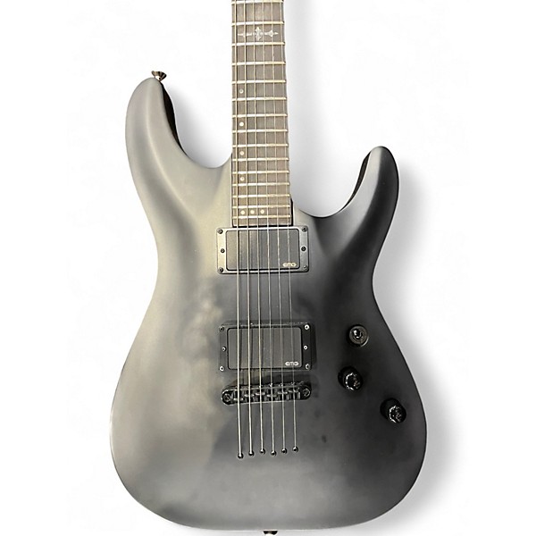 Used Schecter Guitar Research Diamond Series PT Black Solid Body Electric Guitar