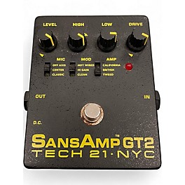 Used Tech 21 Sansamp GT2 Tube Amp Emulator Effect Pedal