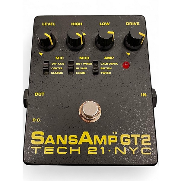Used Tech 21 Sansamp GT2 Tube Amp Emulator Effect Pedal