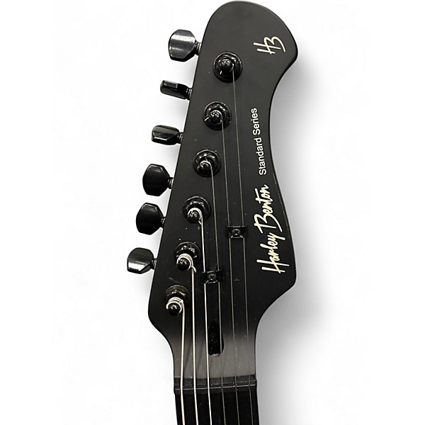 Used Harley Benton Fusion Black Solid Body Electric Guitar