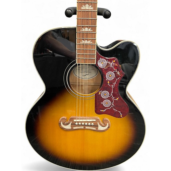 Used Epiphone J200EC STUDIO Vintage Sunburst Acoustic Electric Guitar