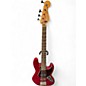 Used Fender Jazz Bass Red Electric Bass Guitar thumbnail