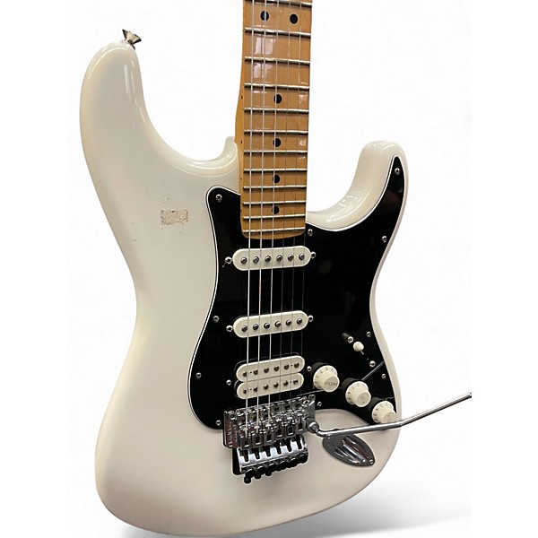 Used Fender Player Stratocaster HSS Floyd Rose Polar White Solid Body Electric Guitar