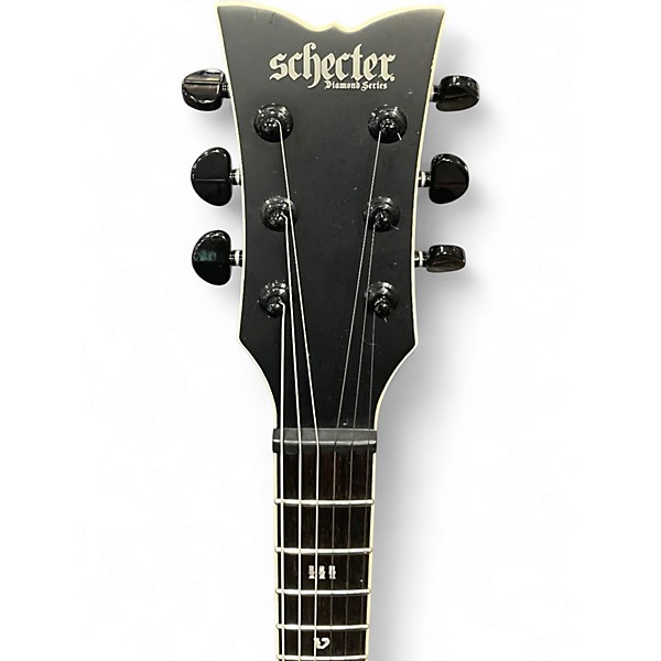 Used Schecter Guitar Research Solo-II SLS Elite Evil Twin Satin Black Solid Body Electric Guitar