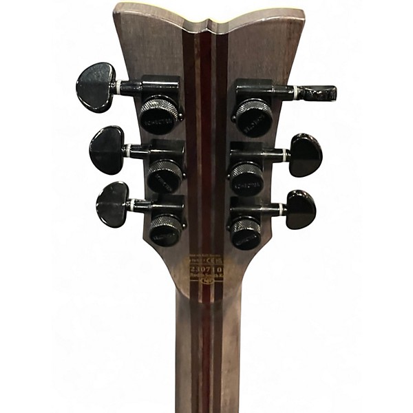 Used Schecter Guitar Research Solo-II SLS Elite Evil Twin Satin Black Solid Body Electric Guitar