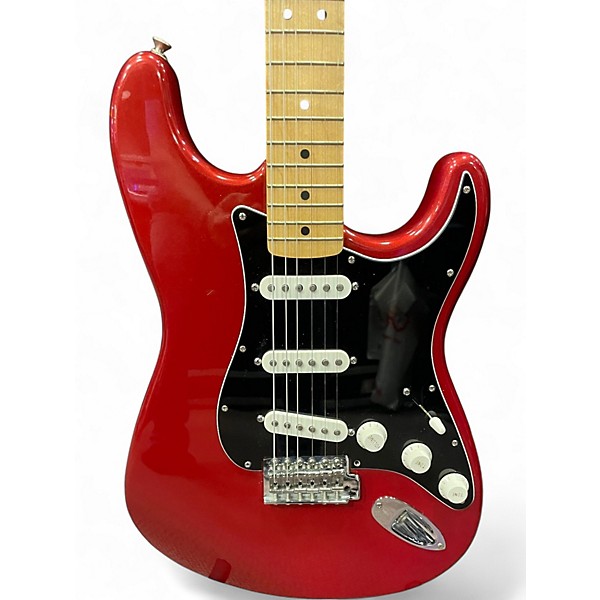 Used Fender Standard Stratocaster Candy Apple Red Solid Body Electric Guitar