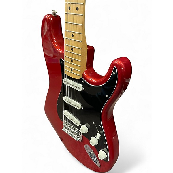 Used Fender Standard Stratocaster Candy Apple Red Solid Body Electric Guitar