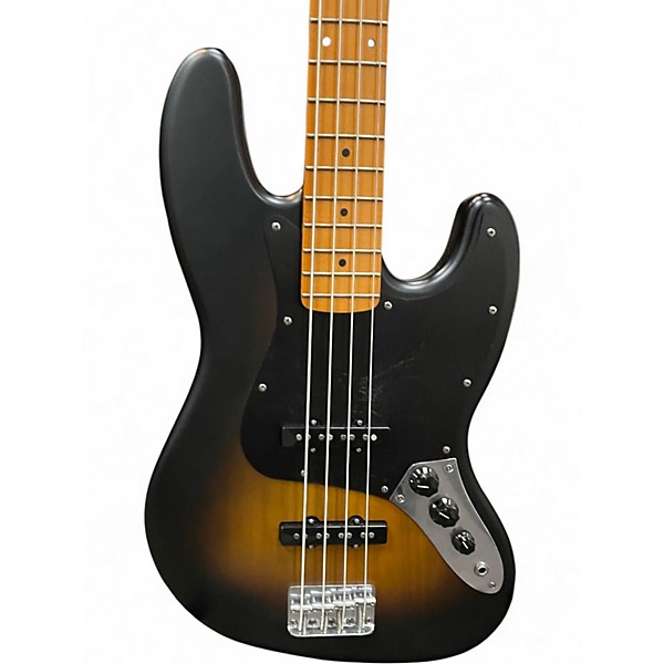Used Squier 40th Anniversary Jazz Bass 2 Color Sunburst Electric Bass Guitar