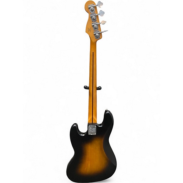 Used Squier 40th Anniversary Jazz Bass 2 Color Sunburst Electric Bass Guitar