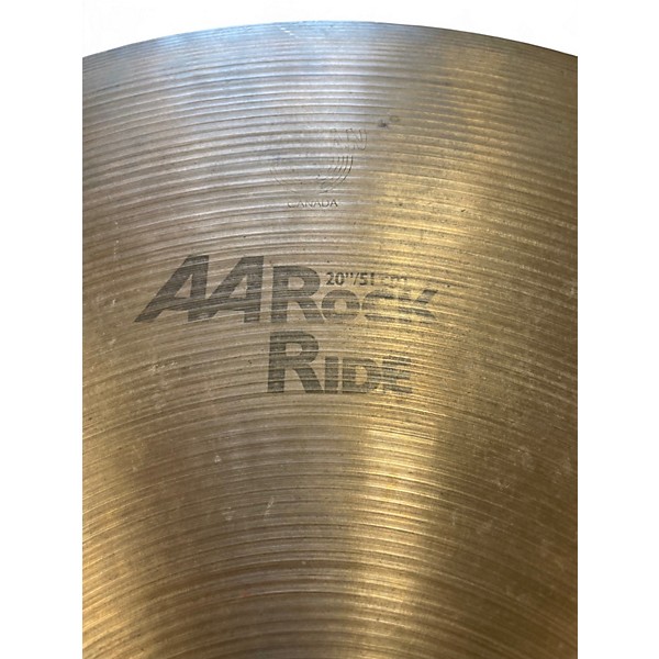 Used SABIAN 20in AA ROCK RIDE Cymbal