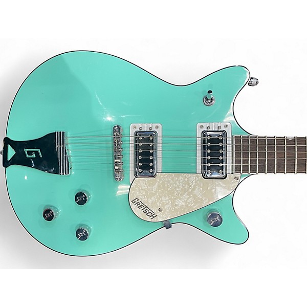 Used Gretsch Guitars g5237 double jet Seafoam Green Solid Body Electric Guitar