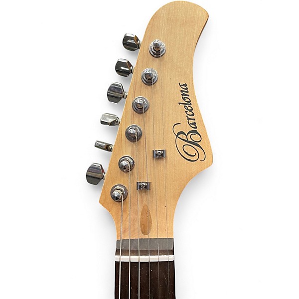 Used Barcelona S Style Blue Solid Body Electric Guitar