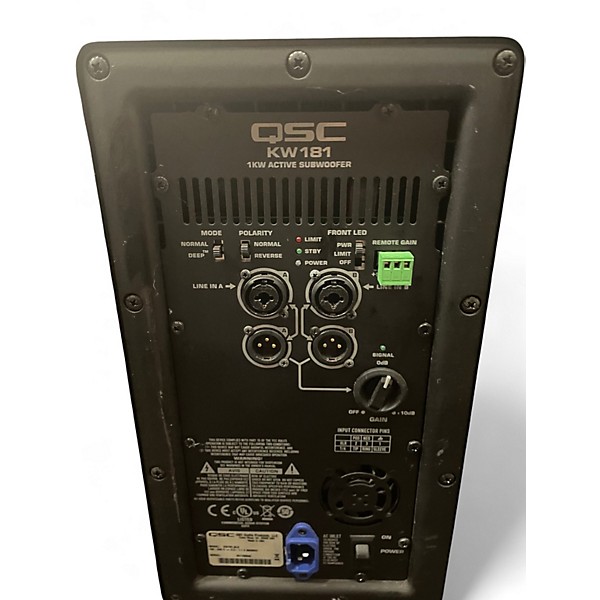 Used QSC KW181 1000W Powered Subwoofer