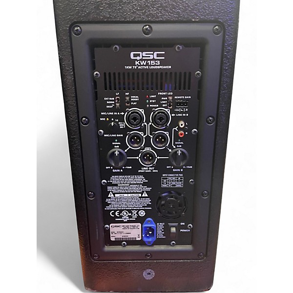 Used QSC KW153 15in 3-Way Powered Speaker
