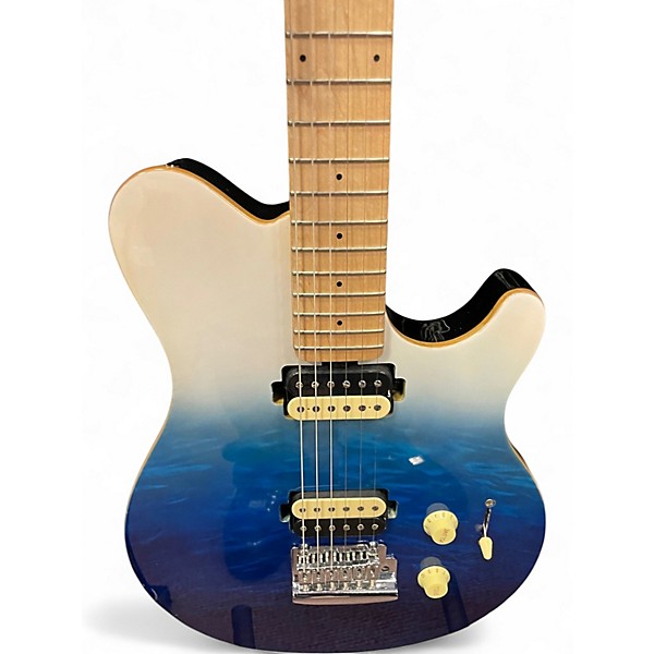 Used Sterling by Music Man Sub AX3 Axis Blue Fade Solid Body Electric Guitar
