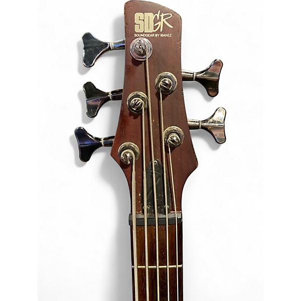 Used Ibanez SR505 5 String Brown Electric Bass Guitar