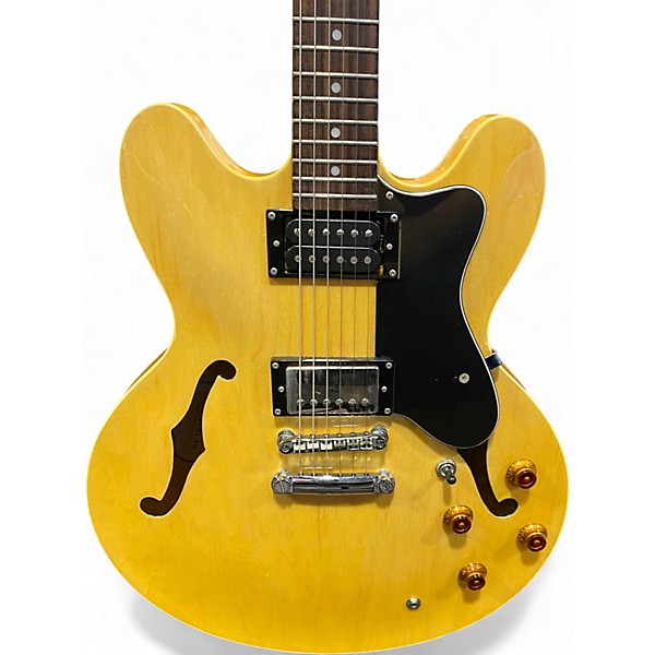 Used Epiphone Dot Yellow Hollow Body Electric Guitar