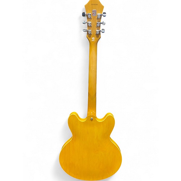 Used Epiphone Dot Yellow Hollow Body Electric Guitar
