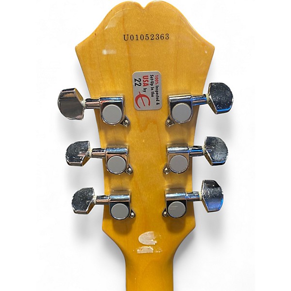 Used Epiphone Dot Yellow Hollow Body Electric Guitar