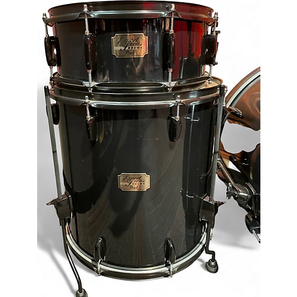 Used Pearl 5 Piece Export Black Drum Kit