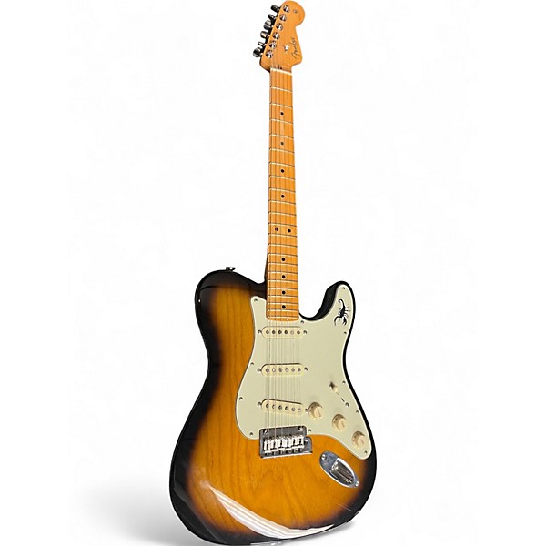 Used Fender Limited Edition Strat-Tele Hybrid 2 Color Sunburst Solid Body Electric Guitar