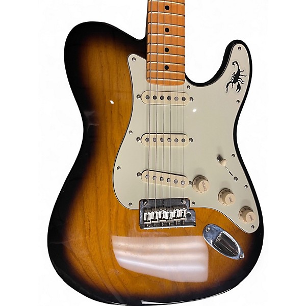 Used Fender Limited Edition Strat-Tele Hybrid 2 Color Sunburst Solid Body Electric Guitar